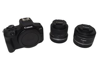 CANON EOS R100 4K VIDEO 24.2MP MIRRORLESS CAMERA W/RF-S18-45MM + RF 50MM LENS